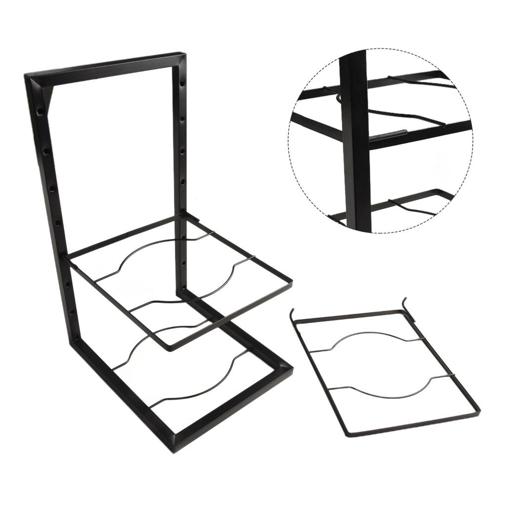 Heavy Duty Pan Rack Under Cabinet Under Sink Storage Light Brightness