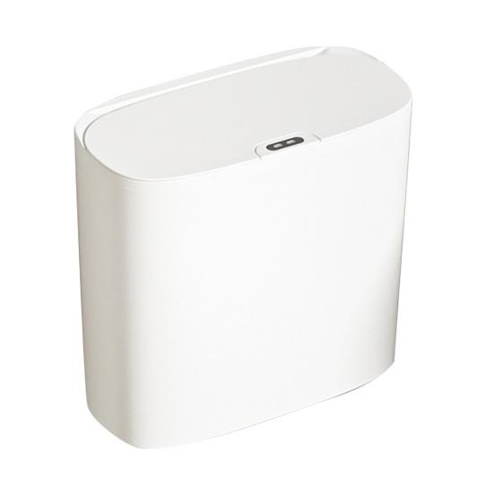 Space Saving Cabinet Trash Bin Motion Sensor Can, Wall Mounted Narrow Gap Garbage with Touchless Kitchen Container Automatic Open Lid, Hands Free for