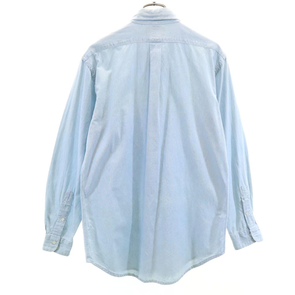 POLO COUNTRY 80er 90er Jahre Altes Langarm Baumwollhemd M Ralph Lauren Herren Gebraucht