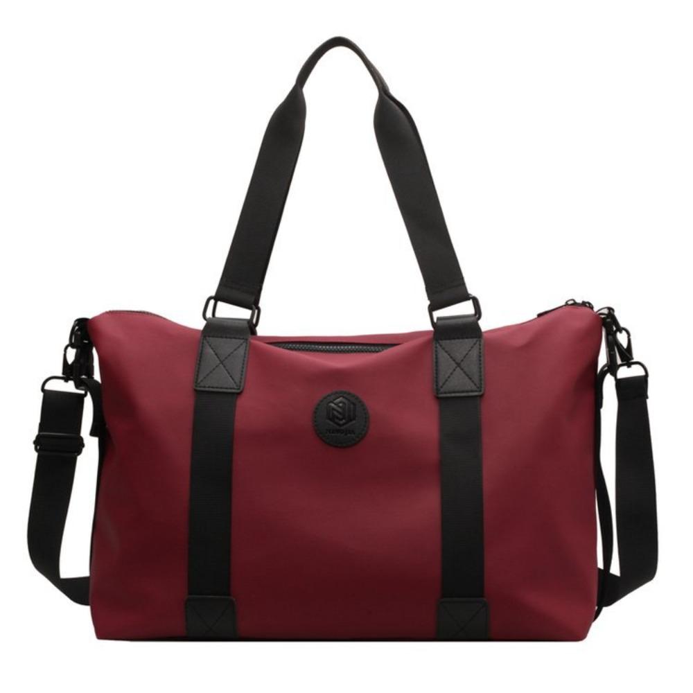 Korean version of fashion yoga fitness bag, shoulder messenger cover, tie rod duffel bag, light portable business trip short travel bag