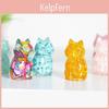 Resin Crystal Cat Figurine With Handmade Resin Art For Home Decor And Gift Giving