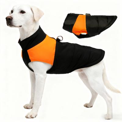 Kış Su Geçirmez Köpek Montu Rüzgar Geçirmez Dolgulu Evcil Hayvan Montu Sıcak Yelek Sırt Fermuarlı D-Halkalı Küçük Orta Boy Köpekler için Dış Mekan Gezintileri
