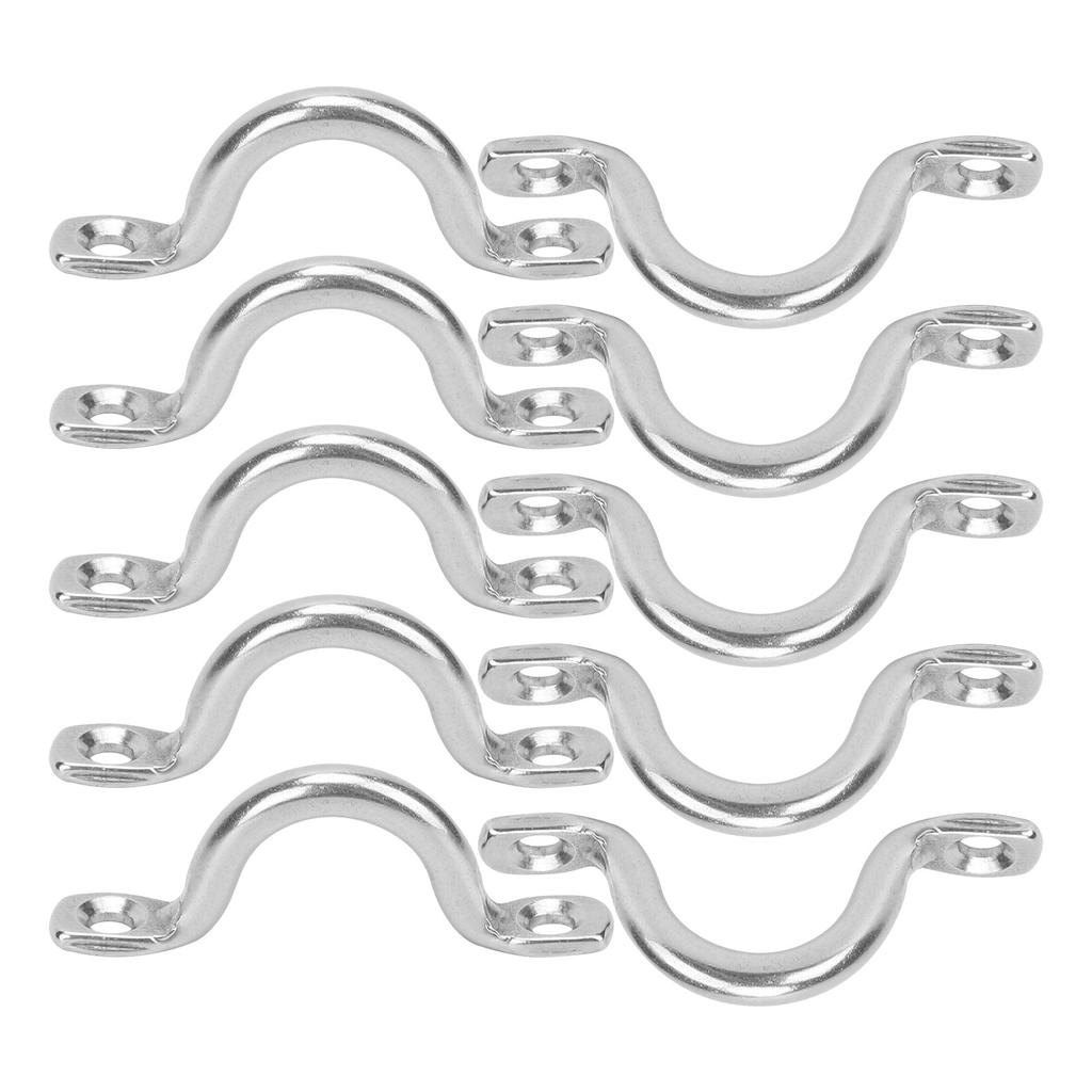 10pcs Stainless Steel Kayak Canoe Rigging Boat Pull Handle Buckles Kayak Accessories
