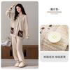 Womens Thick Fleece Pajama Set Winter Cozy Lounge Wear Soft Warm Sleepwear Outfit Home Light Outdoor Use