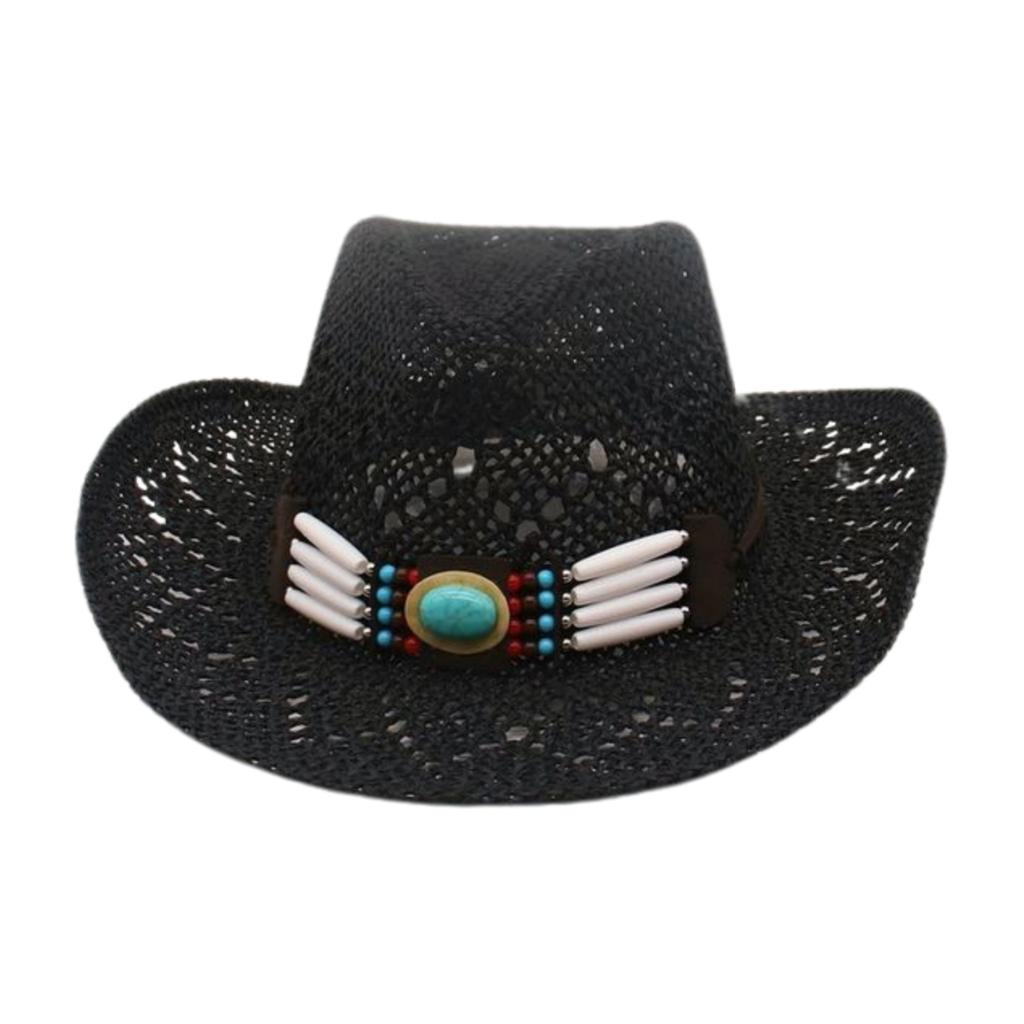 Französischer Atmungsaktiver Cooler Hut mit Verformtem Rand Premium Strand Cowboyhut Britischer Stil Zylinder