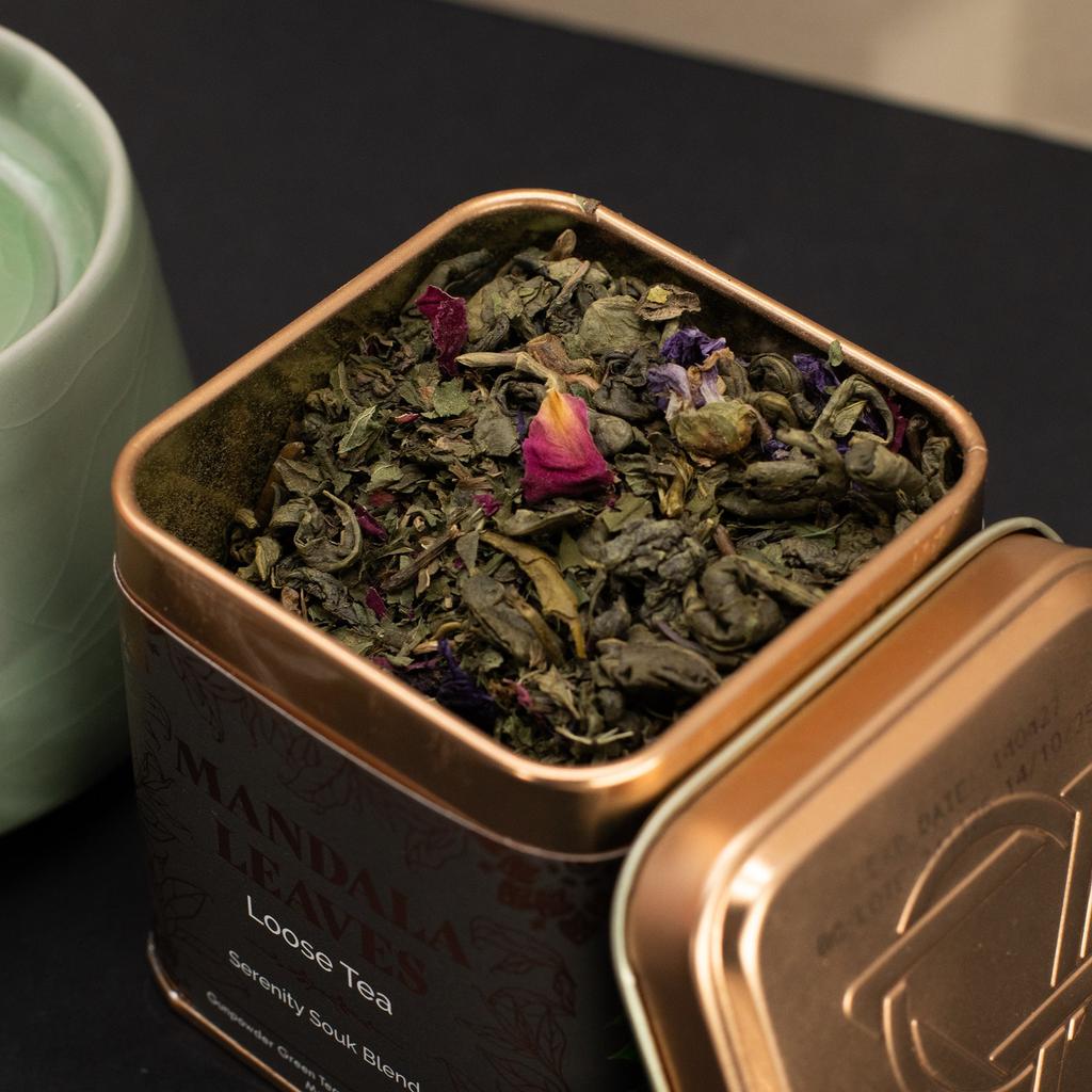 Mint Rose Gunpowder Green Tea Loose Leaf 50g