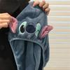 Disney Stitch Dry Hair Towel Women Fashion Coral Velvet Drying Wrap Strong Water Shower Hat Wiping Bath Hats Tool Gifts