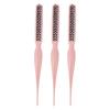3Pcs Tsing Hair Brush Ergonomic Handle Portable Tsing Brush Rat Tail Comb for Home Travel