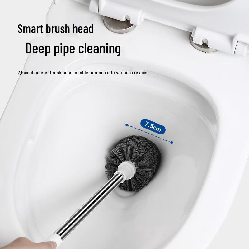 HUIHUADU Extended Handle Toilet Brush Set