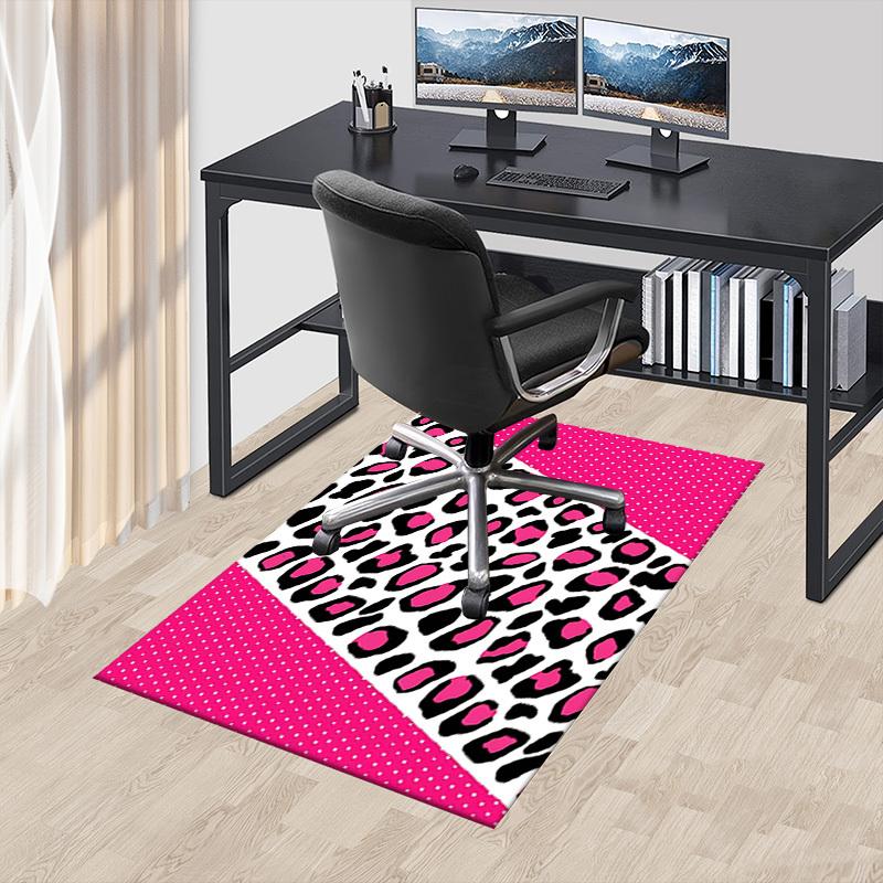 1 Stück Gepardenmuster Polka Dots Extra Groß Rutschfester Teppich, Büro, Familie, Schlafzimmer, Studio - Großer Teppich für Innenbereiche, Lebendige Farben - W296