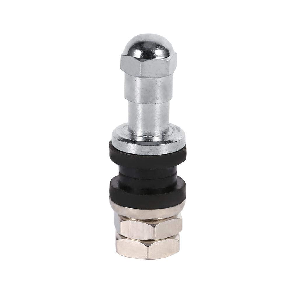 Qiilu [4 pieces] Clamp-in Valve Inside Valve for Aluminum Wheels