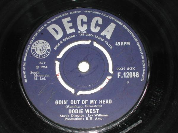 

7inch Record DODIE WEST - Goin Out Of My Head F12046 Decca 1964 UK Pop Used