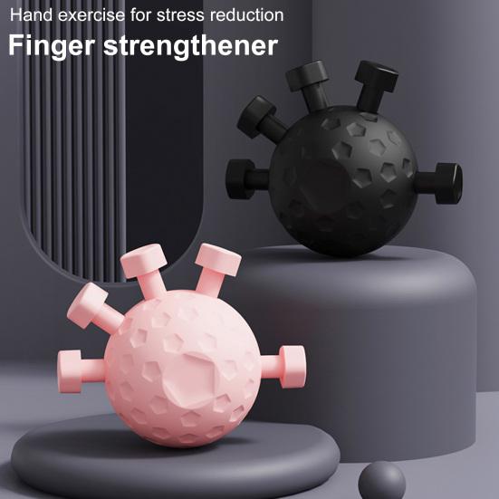 2Pcs Finger Grip Strengthener Five Finger Grip Training Ball Grip Strength Trainer Exerciser Hand