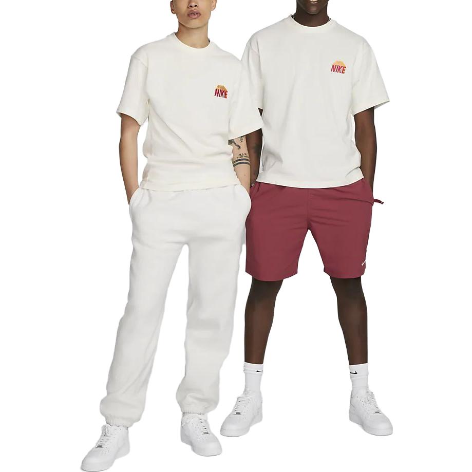 New Nike T Shirts Unisex White FB2759-133