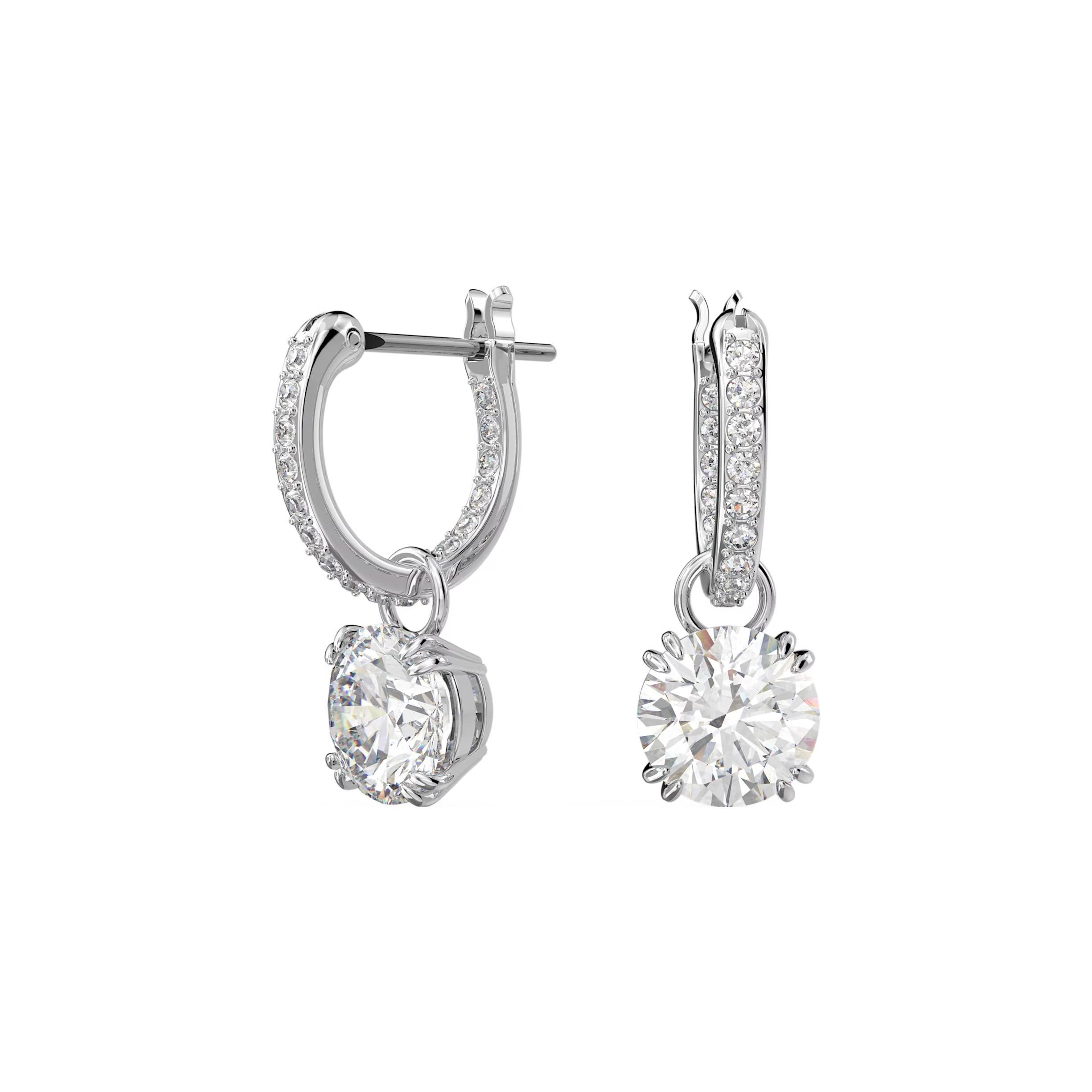 Swarovski Stilla Teardrop Round Cut Cubic Zirconia Earrings Women earrings 5636717 Box (Random Color)