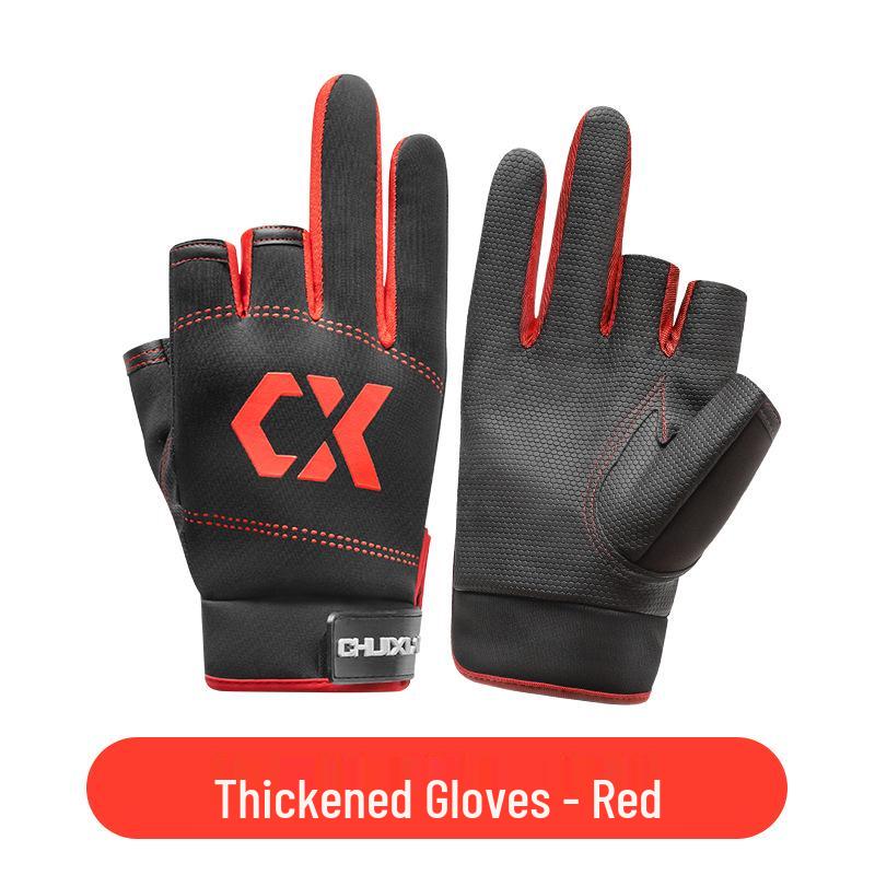 Men's Ultra-Thin Waterproof Fishing Gloves with Sun Protection, Anti-Prick Design, and Anti-Slip Three-Finger Cut for Summer Fly Fishing