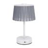 Table Lamp Fabric Shade Small Cordless Portable Bedside Lamp for Bedroom Nightstand