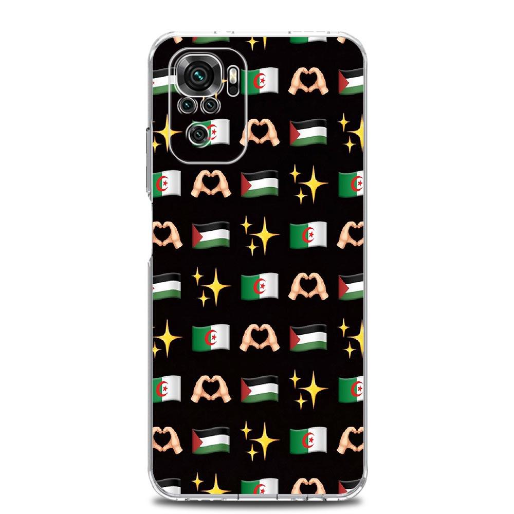 Algerien Flagge Telefon Fall Für Xiaomi Redmi Hinweis 13 12 5G 9S 9 8 10 11 Pro Plus 4G 9T 13C 12C10C 9C 9A 7 Pro Klar Abdeckung