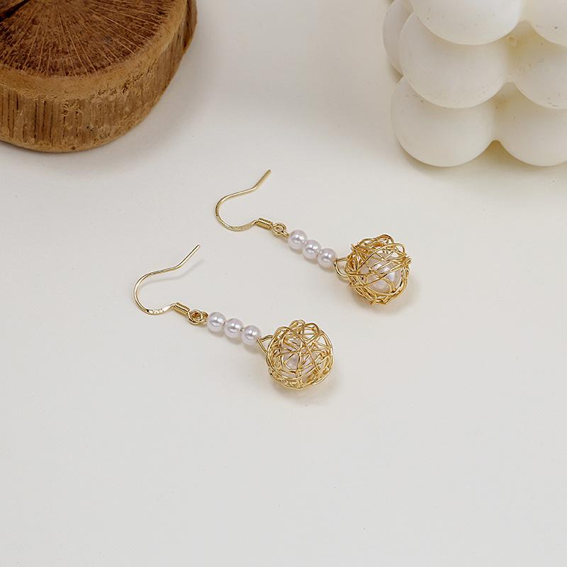 Accessories Pearl Nest Creative Earrings Women'S Freshwater Pearl Stud Earrings Ear Accessories