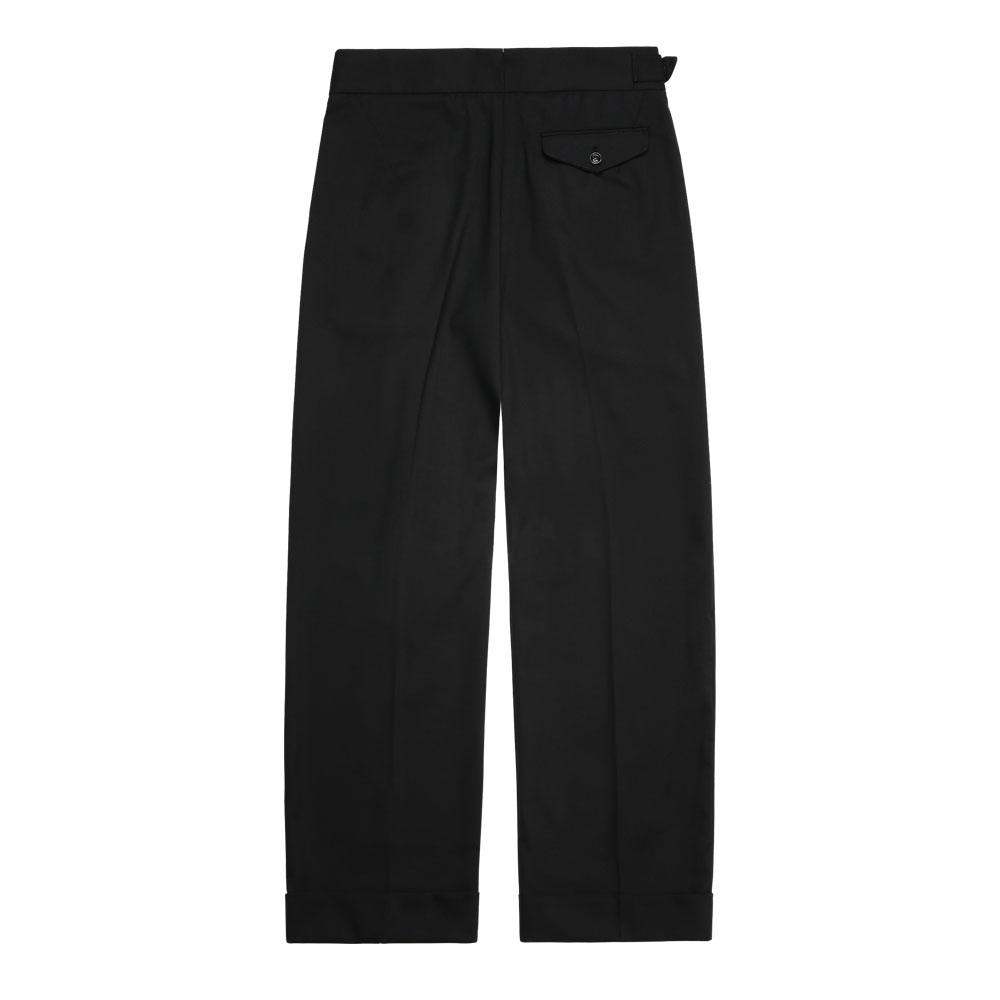 Solti Two Pleats Side Trousers (Black)