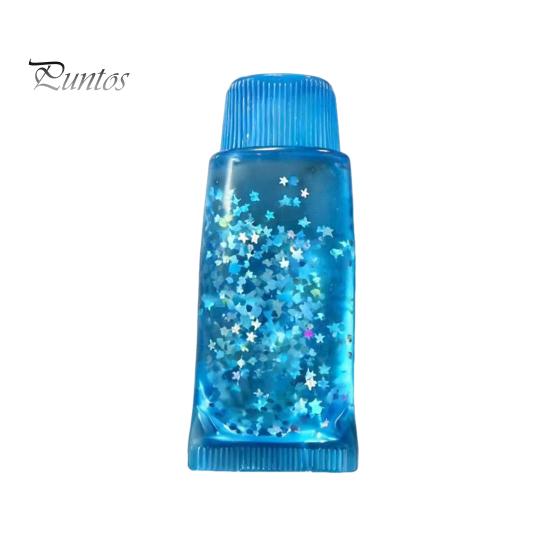 TPR Stress Toy Clear Toothpaste Tube Squeeze Toy, Relief Star Glitter Slow Rising Soft Transparent Sensory Anti-stress Hand
