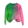 Women's Fashionable Casual Oversized Long-Sleeved Round-Neck Printed Pullover Sweatshirt