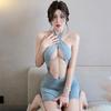 Sexy underwear pure desire secretary exposed chest seduction dress pajamas exciting sexy hip-wrapped see-through skirt