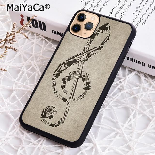 Musical Notes Violin Classical Phone Case For iPhone 17 Air 16 15 14 Plus 12 13 Pro Max Shell Cover Coque
