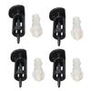 10P CPU Heatsink Mount Pin Plastic Cooling Fan Fastener Mounting Clip Socket