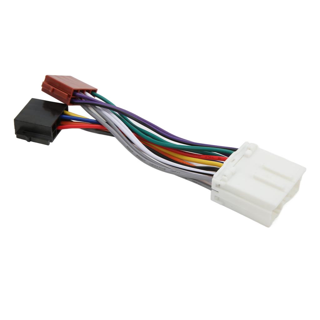 Radio ISO Wiring Harness Plastic Flexible CD Player Adapter Replacement for MITSUBISHI Lancer Pajero