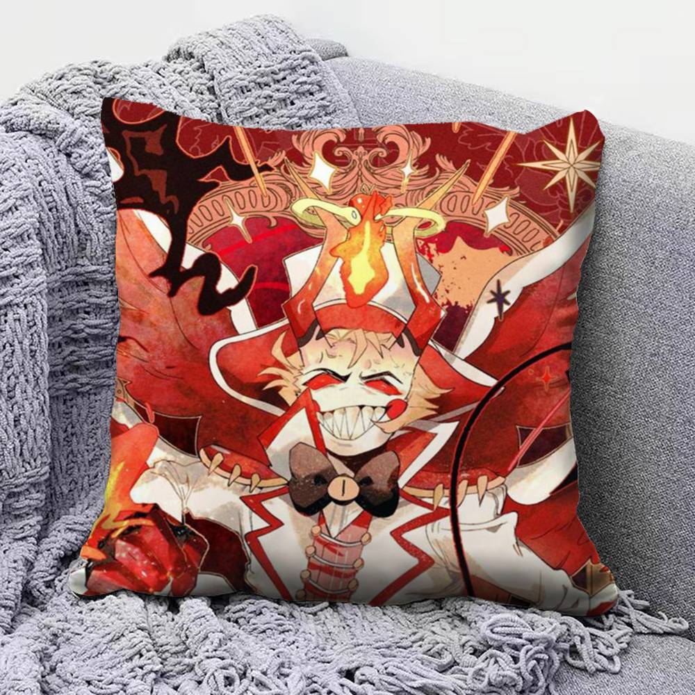 Hazbin HHotel Lucifer MMagne Pillow Covers Home Sofa Cushion Covers and Aecorative Custom