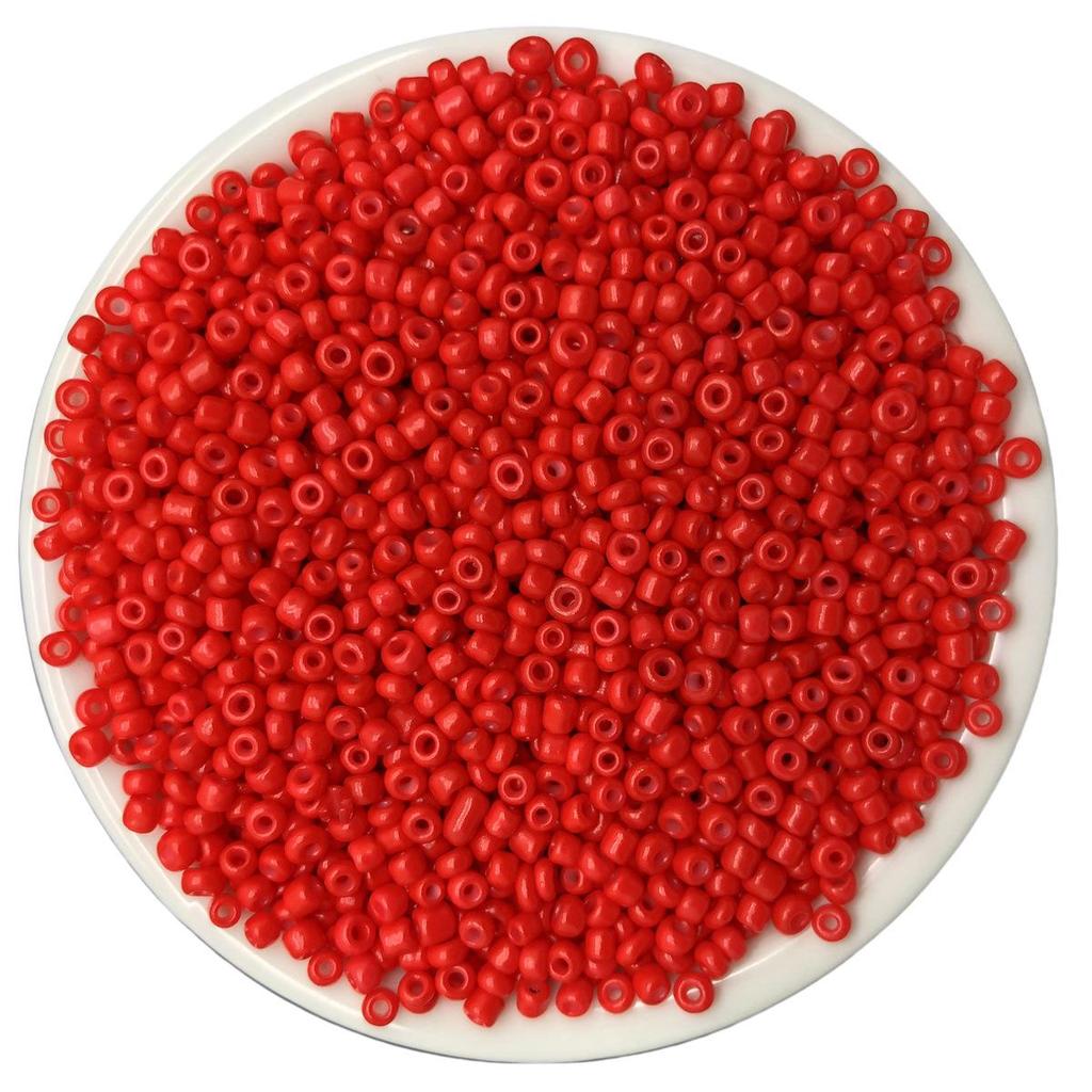 Solid Color 2/3/4mm Glass Seed Beads, Silver Lined, Dyed AB Cream, Round for Handmade Beading & Bracelets.