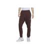 Nike Logo Embroidered Elastic Casual Tapered Knit Sports Pants Unisex bottoms Brown 716831-227