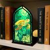 Gothic Arch Design Candle Holder Acrylic Tabletop Holder Creative Book Nook  Interior Decoration