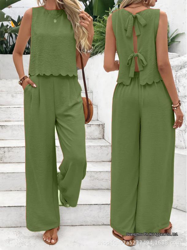 Women's Sleeveless Vest and Long Pants Set - 2026 Summer Fashion Arrival