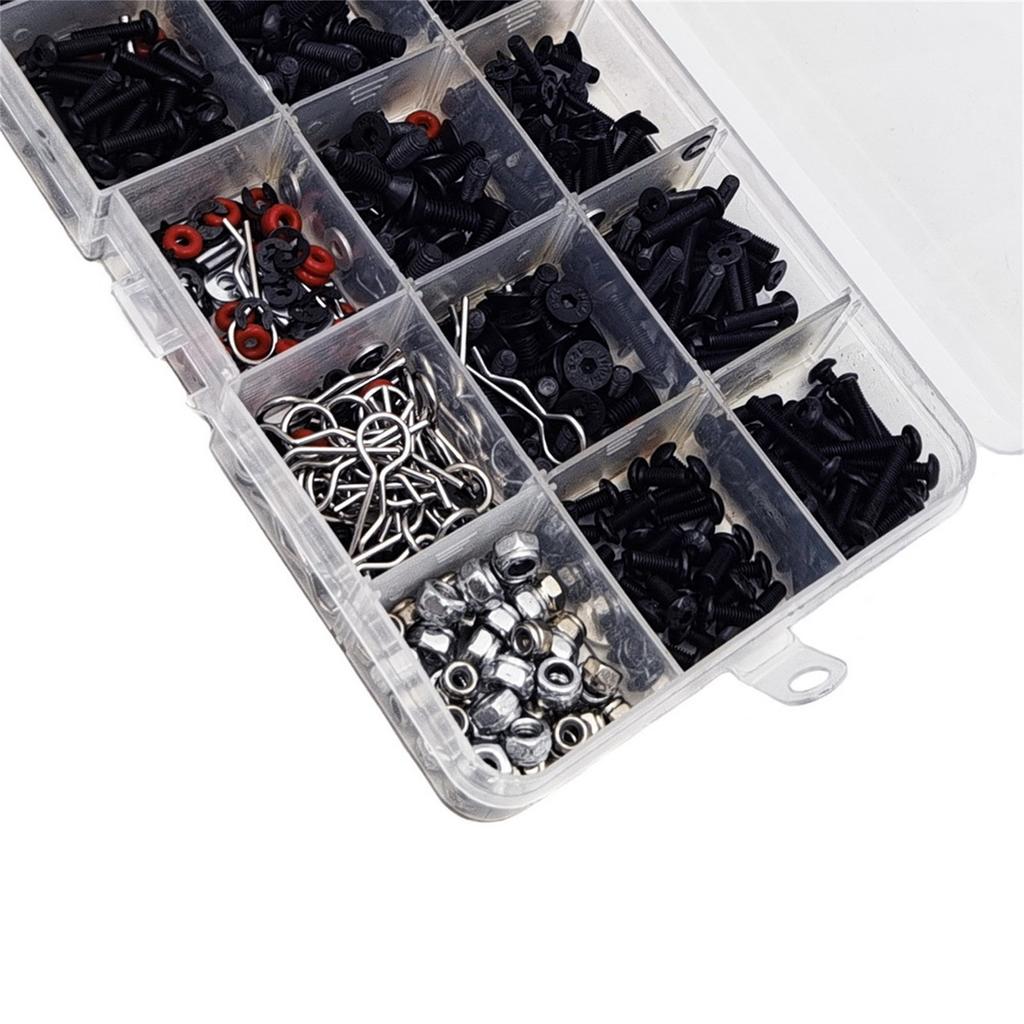 Screws Nut Set Multi Sizes Metal RC Car Screws for Repairing Truck Off Road Vehicle