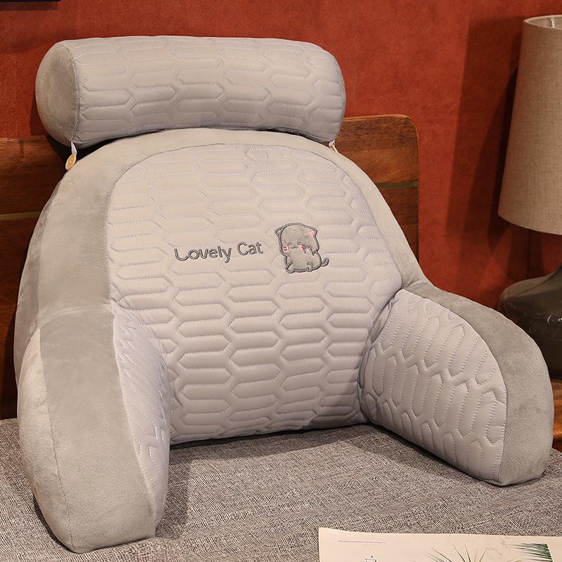 Ice Bean Headboard Cushion: Soft Lumbar Support Pillow for Bed, Sofa, or Dorm - Large Backrest & Throw Pillow for Students