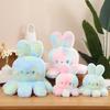 Peluche Polpo-Coniglio Reversibile: Giocattolo arcobaleno che cambia umore