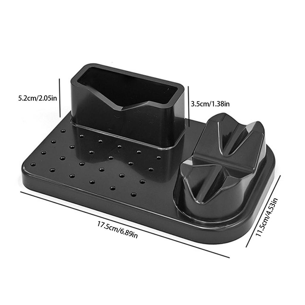 24 Holes Nail Drill Machine & Bits Storage Box Nail Drill Grinding Bit Organizer Nail Drill Tool Displayer Holder Case