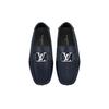 Louis Vuitton Lv Monte Carlo Moccasin Shoes 'Navy With Monogram Collar' 1AANOW