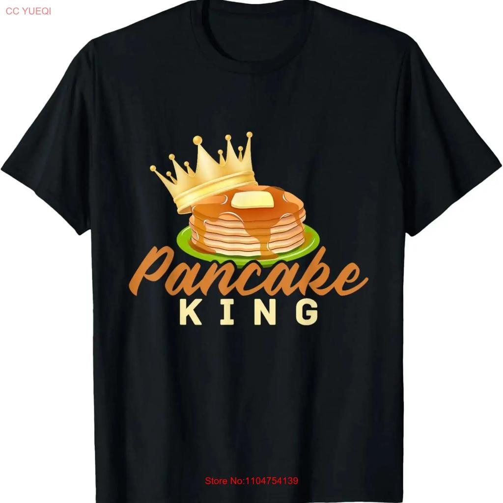 Pancake King Pancakes Maple Syrup Day T Shirt Vintage Washed Comfortable Soft Versatile Streetwear Fashion Slightly Breathable