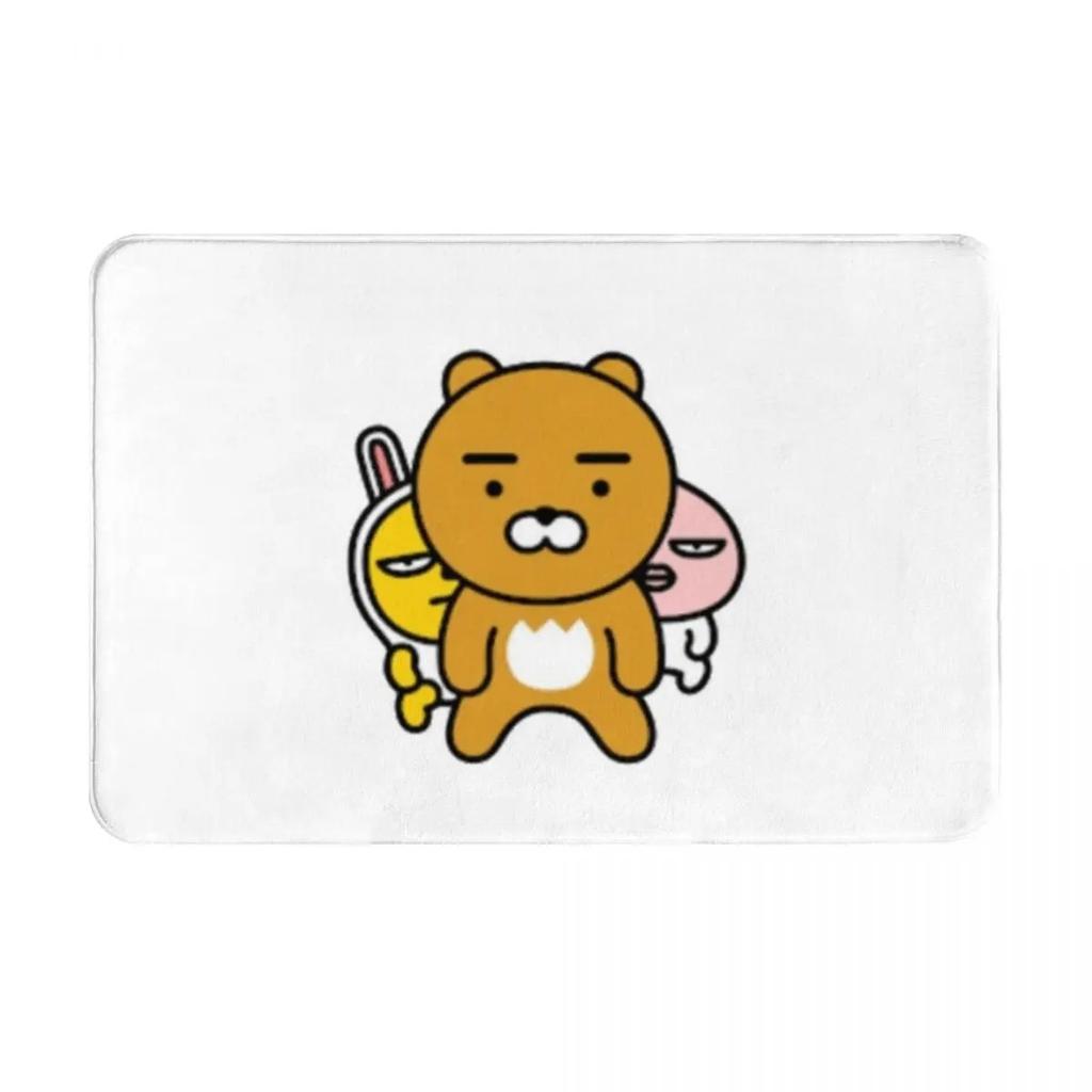Disney Kakao Ryan Cartoon Door Mat Kitchen Bedroom Bath Living Room Balcony Entrance Carpet Non-slip Cute Home Decor Rug