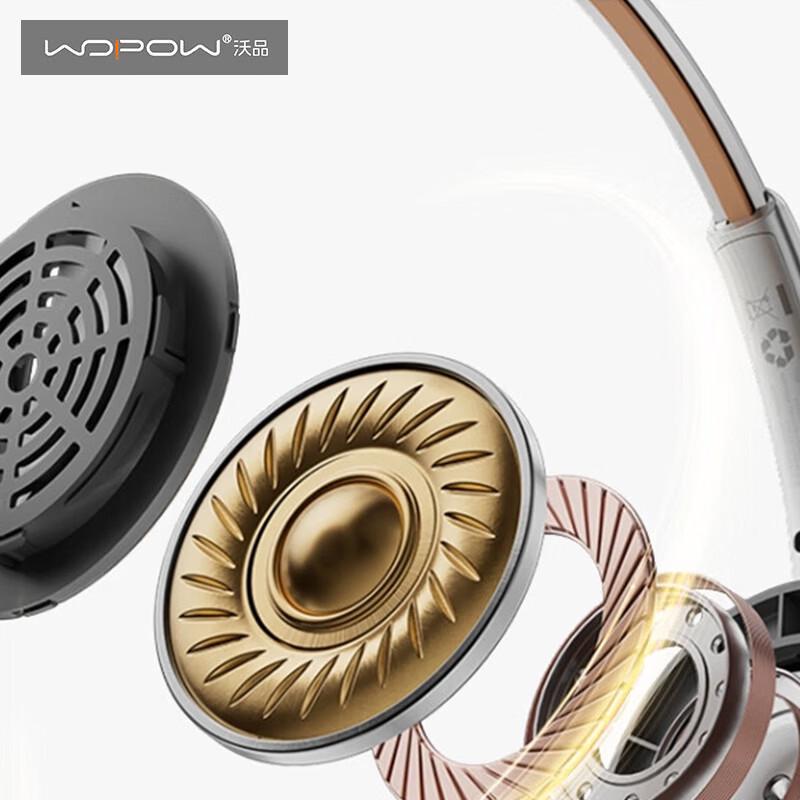 WOPOW BTS03 Retro Wireless Bluetooth Over-Ear Headphones