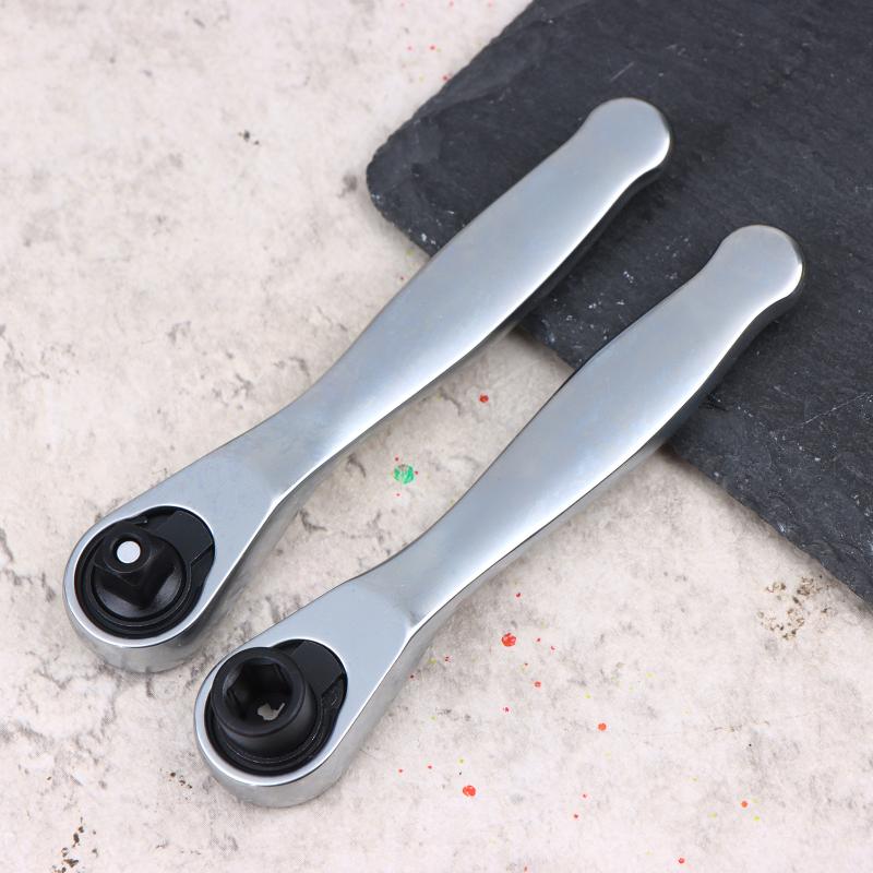 Ratchet Wrench 1/4 Drive Ratchet Handle With 72 Teeth Quick Release Screwdriver Bits Hex Torque Wrenches Set Spanner