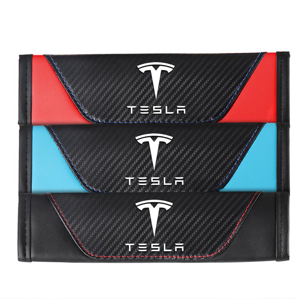 2pc/set Car Seat Belt Shoulder Cushion  Protector Pad Accessories For Tesla Model 3 Model S X Model Y Roadster SpaceX Cybertruck
