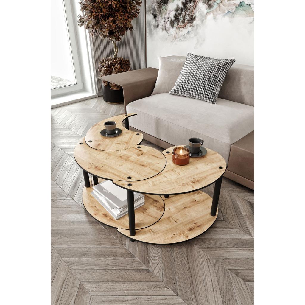 Yin Yang Unity Serenity Coffee Table Set Of 3? Sapphire-oak 70 Cm