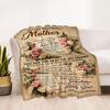 Mother's Day Love Blanket Suitable for Sofas,travel, Living Rooms Also a Good Gift for Friends and Family Suitable for All Seasons.