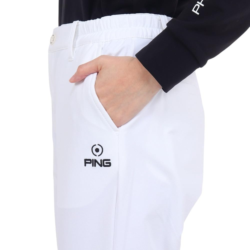 Long Pants Stretch Cordura Golf M [Ping Apparel] Women's Water-Repellent (All-Directional Material) / / 622-3231800 030_White