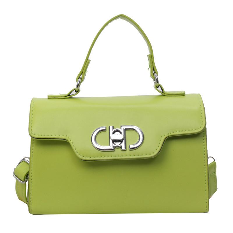

Shoulder Fashion Crossbody Bag With Solid Color Design And Silver Buckle