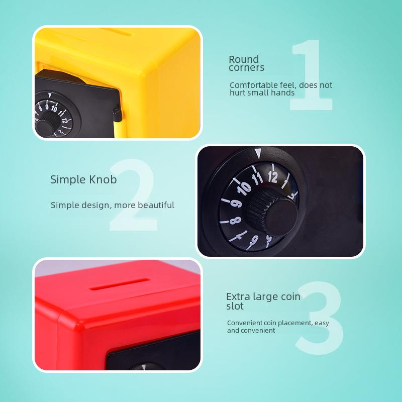 Children's Mechanical Piggy Bank Mini Safe - Money-Saving Toy Gift